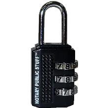Combination Lock for Supplies Bag