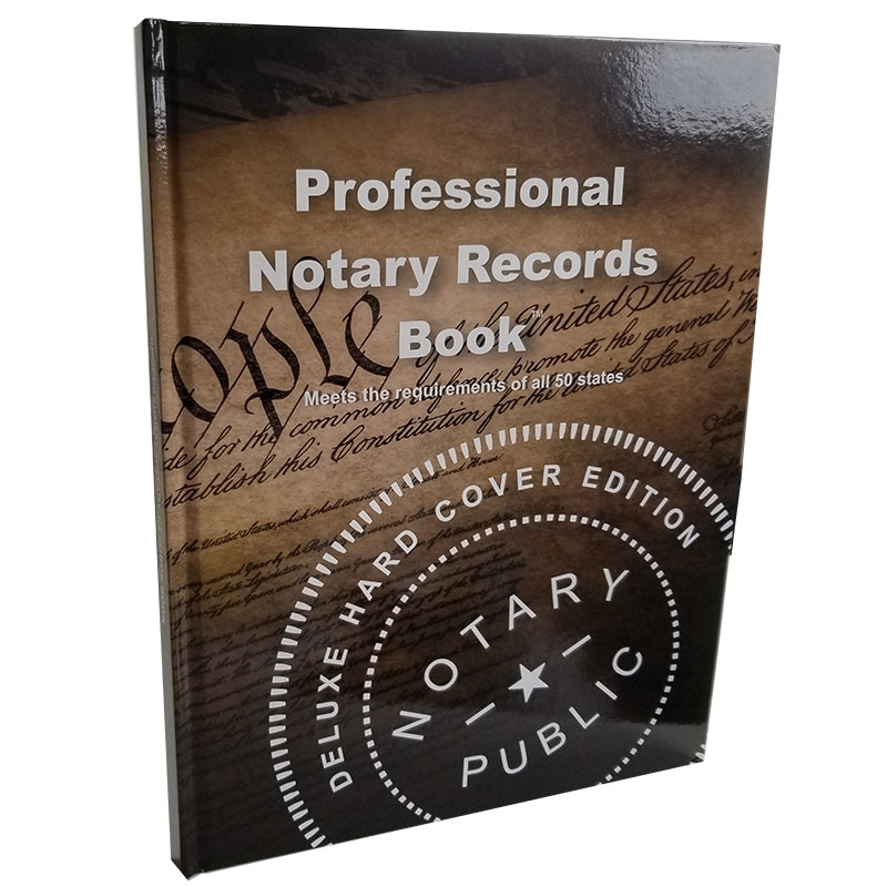 Professional Notary Records Boook Hard Cover